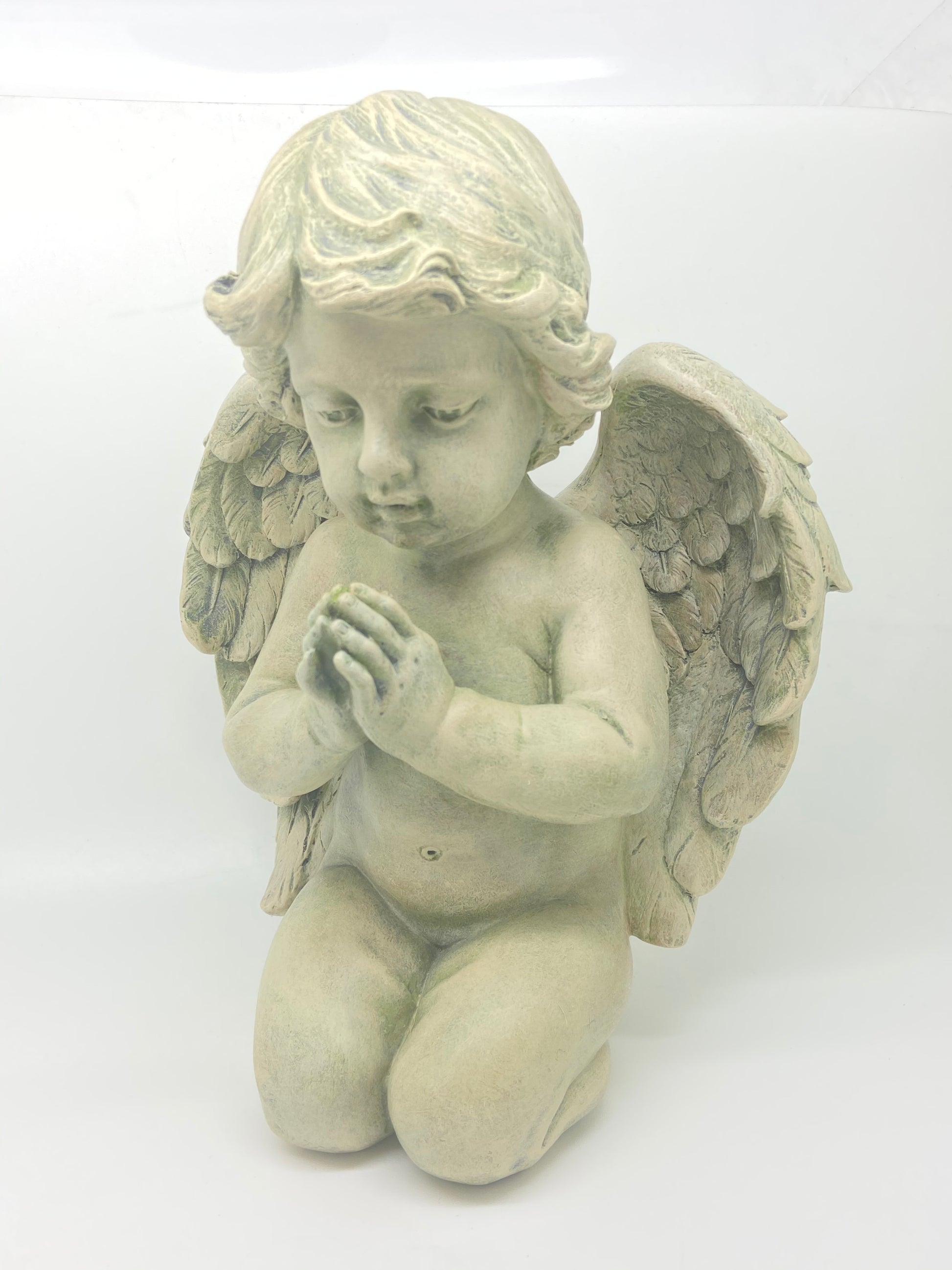 Praying Cherub Garden Statue 9 1/2" - Unique Catholic Gifts