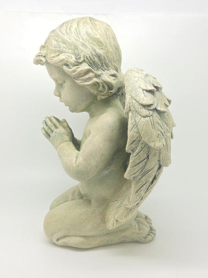 Praying Cherub Garden Statue 9 1/2" - Unique Catholic Gifts