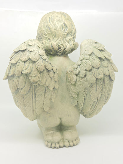 Praying Cherub Garden Statue 9 1/2" - Unique Catholic Gifts