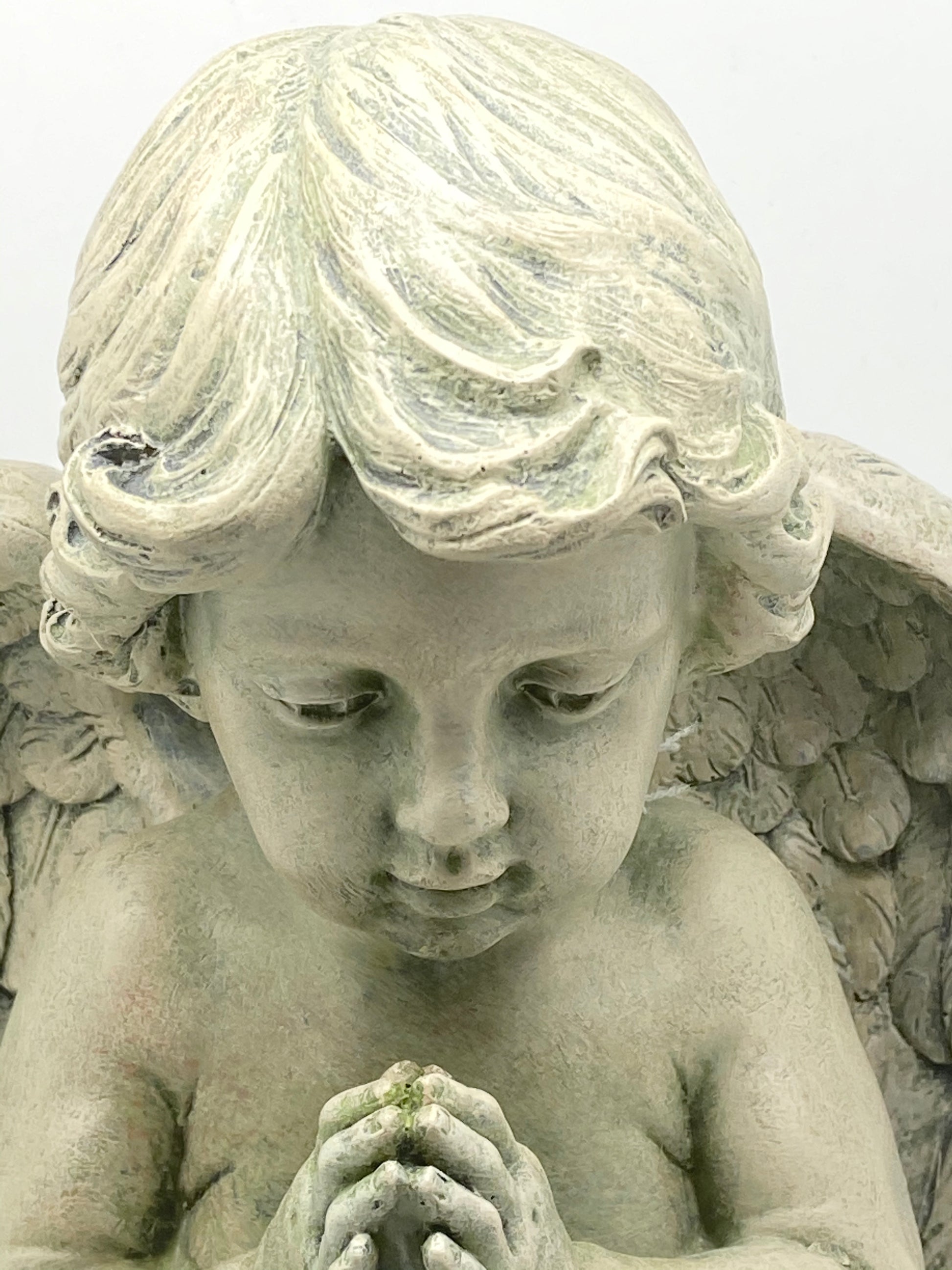 Praying Cherub Garden Statue 9 1/2" - Unique Catholic Gifts