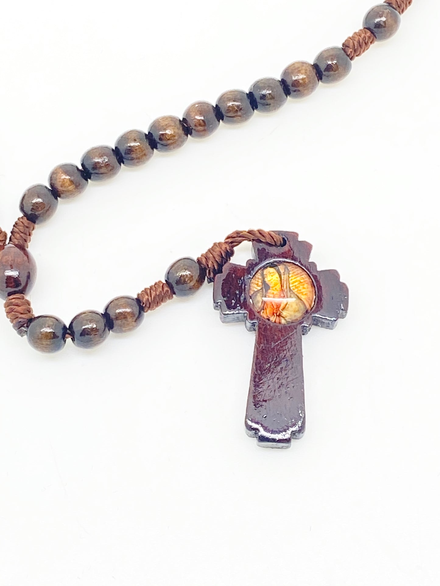 Our Lady of Guadalupe Wood Rosary - Unique Catholic Gifts