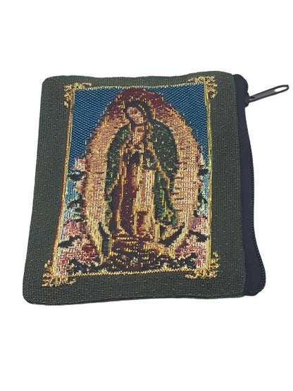 Our Lady of Guadalupe Embroidered Rosary Pouch - Unique Catholic Gifts