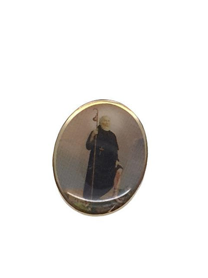 St. Peregrine Pin 3/4" - Unique Catholic Gifts