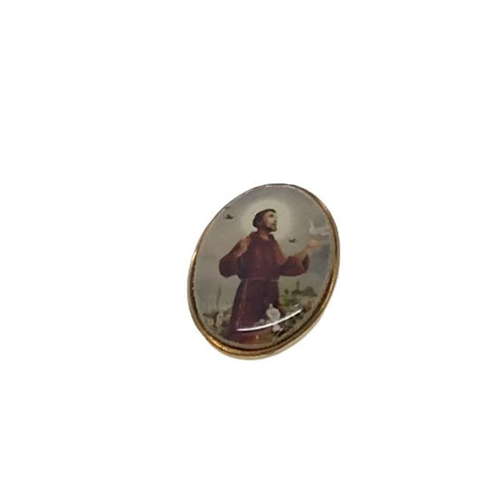 St. Francis Pin 3/4" - Unique Catholic Gifts