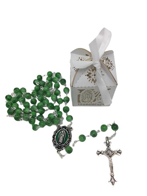 Our Lady of Guadalupe Handmade Unique Detailed Box and Rosary. - Unique Catholic Gifts