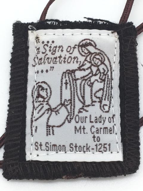 Brown Scapular Wool with Pamphlet. - Unique Catholic Gifts