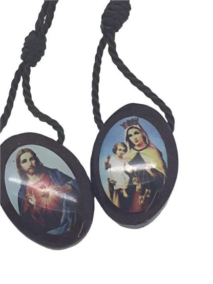 Small Wood Scapular - Unique Catholic Gifts