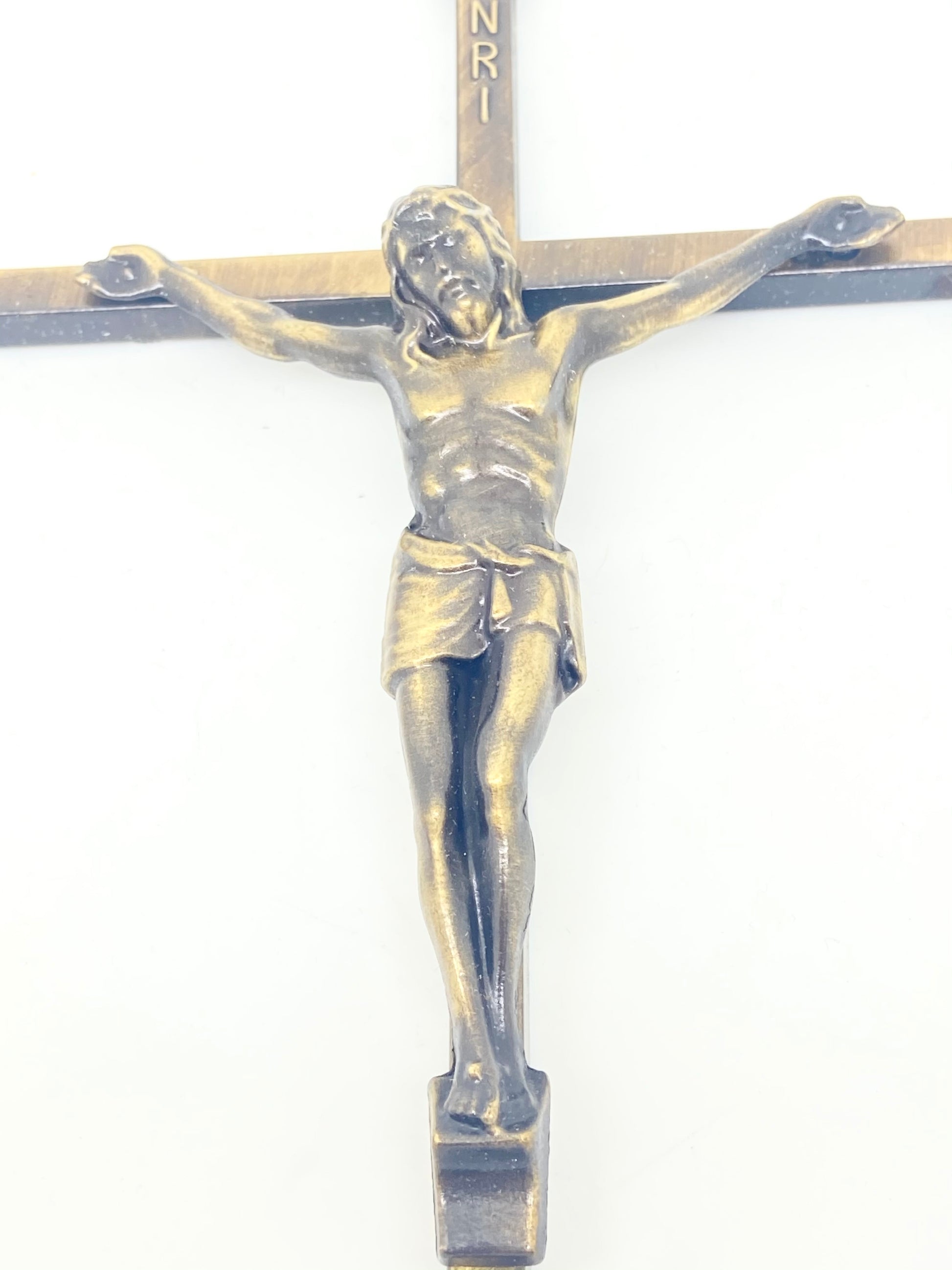 Bronze Wall Crucifix 8" - Unique Catholic Gifts