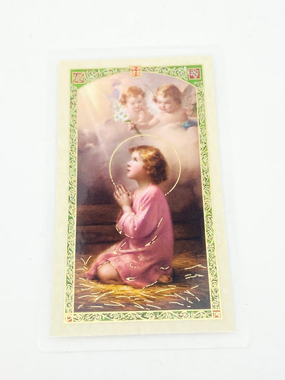 Prayer for Children Laminated Holy Card (Plastic Covered) - Unique Catholic Gifts