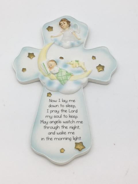 Sweet Dreams Angel Wall Cross (7") - Unique Catholic Gifts