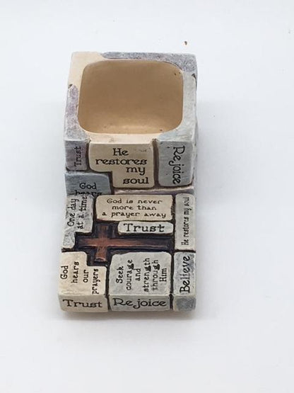 Inspired Christian Words Trinket/ Prayer Box  (2 1/4") - Unique Catholic Gifts