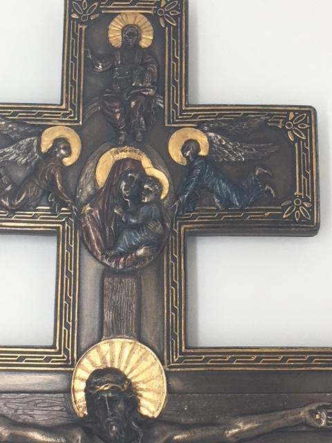 Byzantine Crucifix  Wall Plaque (17") - Unique Catholic Gifts