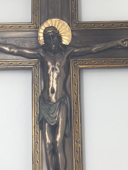 Byzantine Crucifix  Wall Plaque (17") - Unique Catholic Gifts