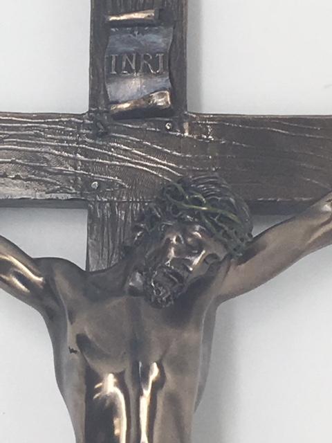 Bronze Crucifix Wall Plaque (13") - Unique Catholic Gifts