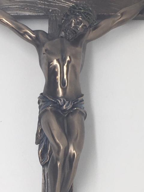 Bronze Crucifix Wall Plaque (13") - Unique Catholic Gifts