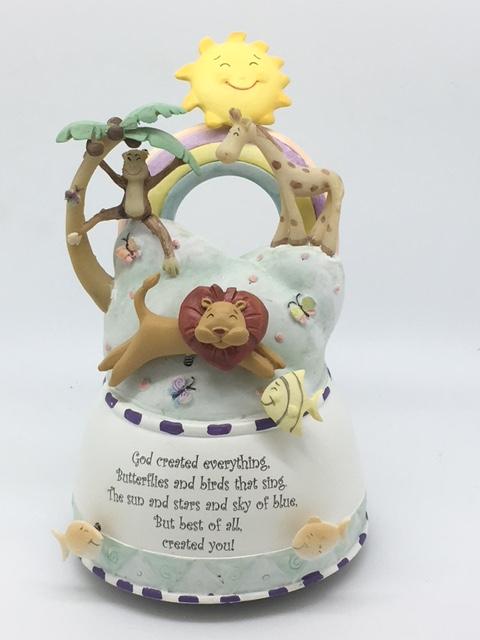 Musical Box "God Created Everything" (6 1/2") - Unique Catholic Gifts