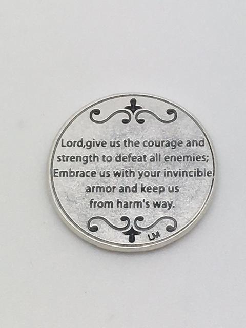 St. Michael the Archangel (Invincible Armor) Italian Pocket Token Coin - Unique Catholic Gifts