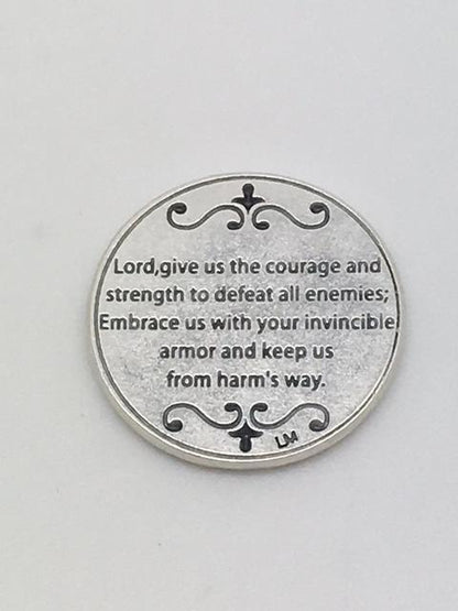 St. Michael the Archangel (Invincible Armor) Italian Pocket Token Coin - Unique Catholic Gifts