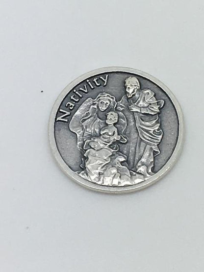 Christmas Nativity Pocket Token Coin - Unique Catholic Gifts