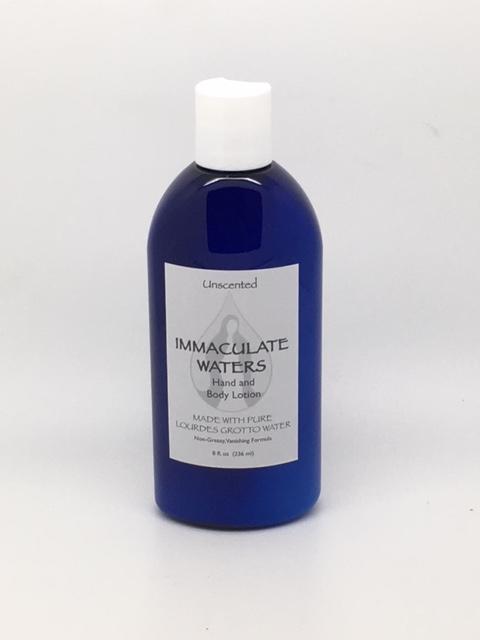 Immaculate Waters Unscented Hand a Body Lotion - Unique Catholic Gifts