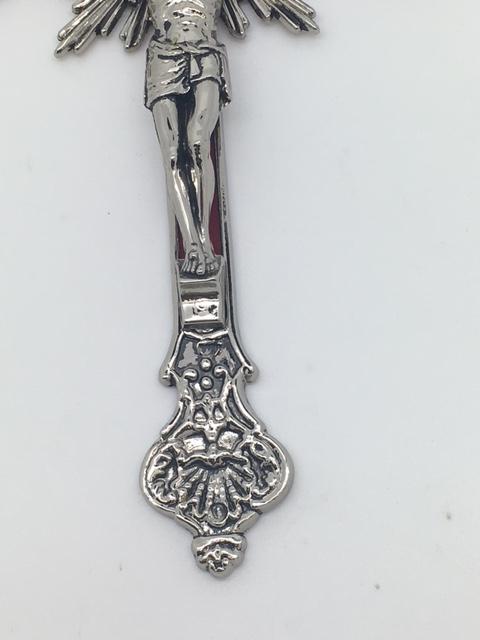 Silver Wall Crucifix (8") - Unique Catholic Gifts