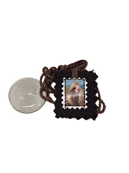 Small Brown Scapular Felt. - Unique Catholic Gifts