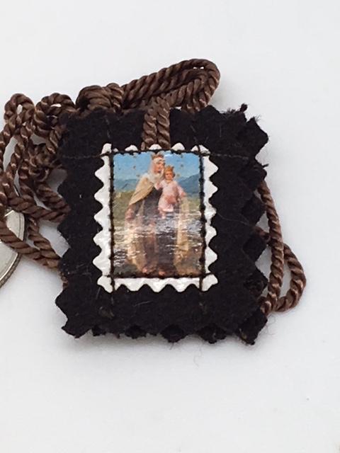 Small Brown Scapular Felt. - Unique Catholic Gifts