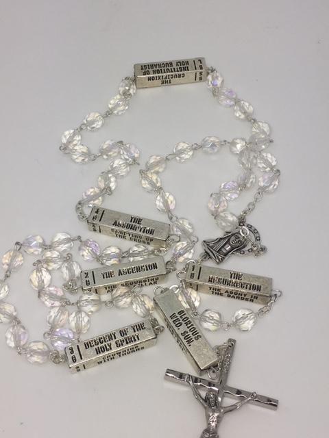 The Mysteries Rosary Crystal Beads - Unique Catholic Gifts