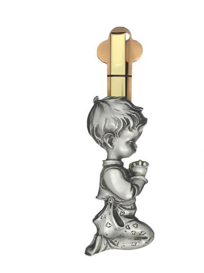 Praying Boy on Cross 8" - Unique Catholic Gifts