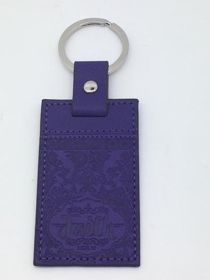 Keychain "Faith" Purple - Unique Catholic Gifts