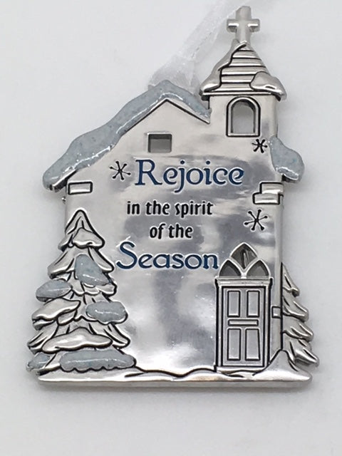 Rejoice in the Spirit of the Season Ornament Plaque - Unique Catholic Gifts