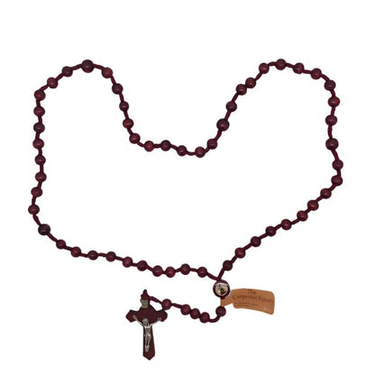 St. Joseph the Carpenter Rosary Red Wood - Unique Catholic Gifts