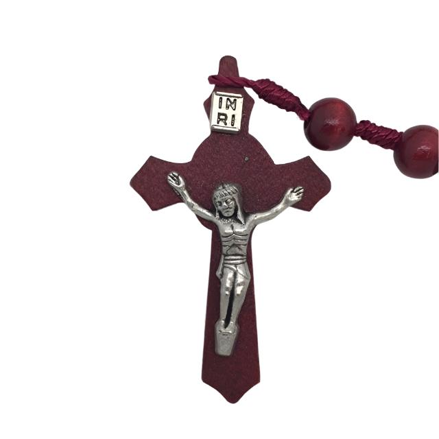 St. Joseph the Carpenter Rosary Red Wood - Unique Catholic Gifts