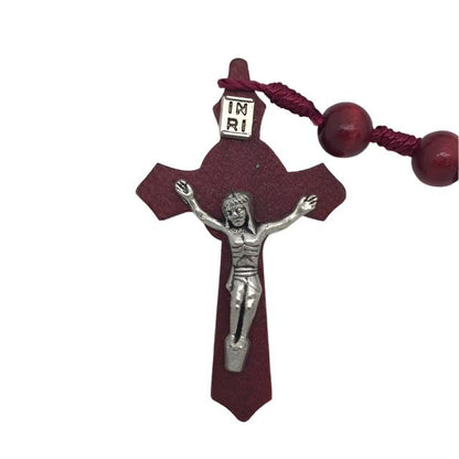 St. Joseph the Carpenter Rosary Red Wood - Unique Catholic Gifts