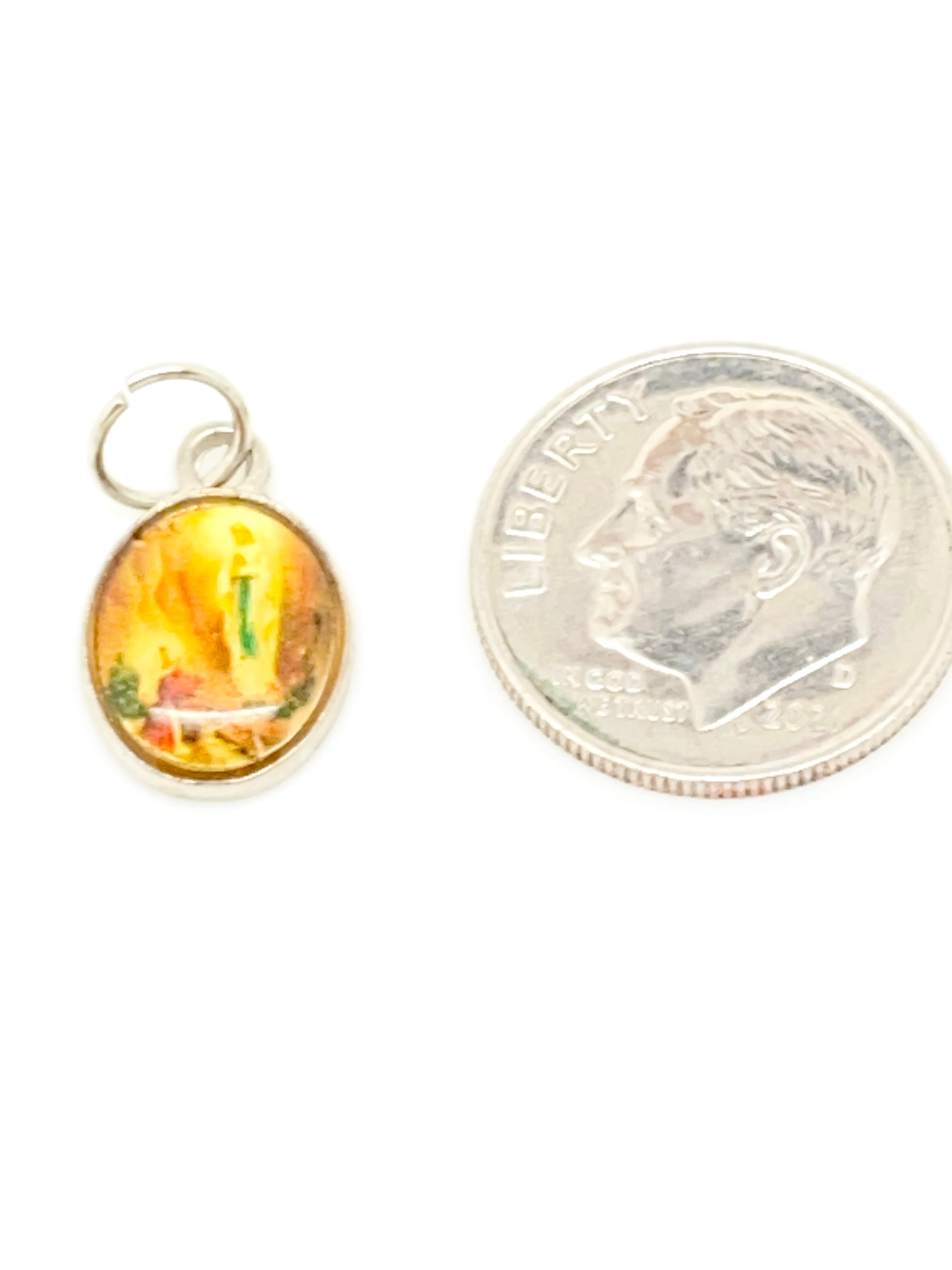 Our Lady of Lourdes Medal Charm - Unique Catholic Gifts