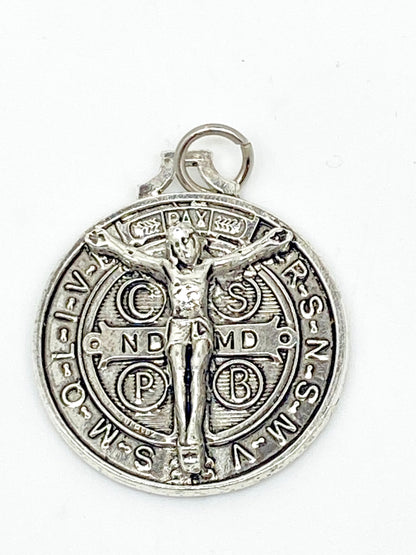 Raised St. Benedict Medal  Medium 3/4" - Unique Catholic Gifts