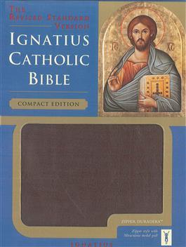 Ignatius Bible (Compact) Burgandy with Zipper - Unique Catholic Gifts