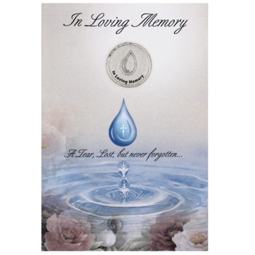 In Loving Memory Token Gift Greeting Card - Unique Catholic Gifts