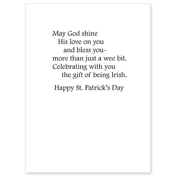 Irish and Blessed St. Patrick's Day Card Greeting Card - Unique Catholic Gifts