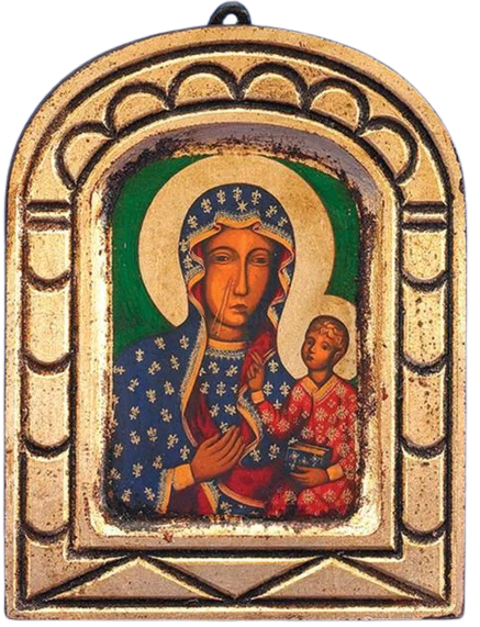 Lady of Czestochowa - Arched Gold Leaf - Unique Catholic Gifts