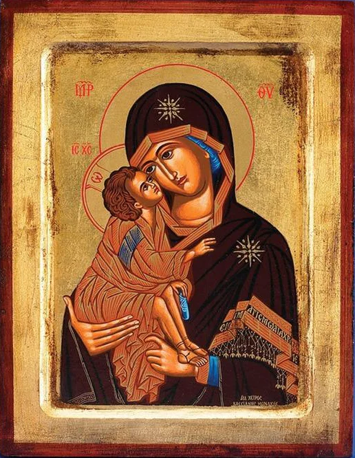 Lady of Vladimir - Gold Leaf - Unique Catholic Gifts