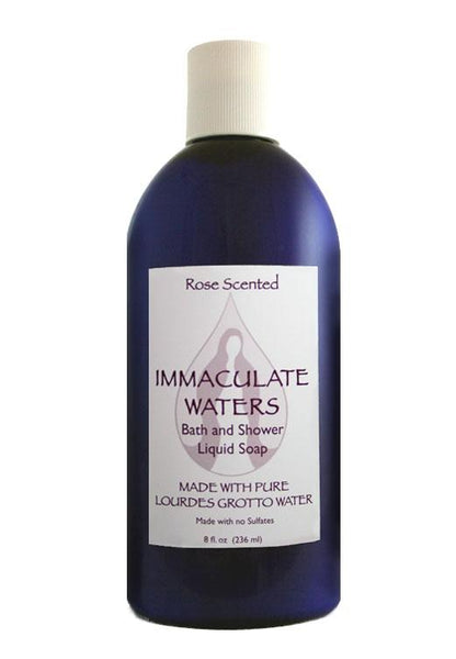 Immaculate Waters Rose Scented Bath and Shower Liquid Soap - Unique Catholic Gifts