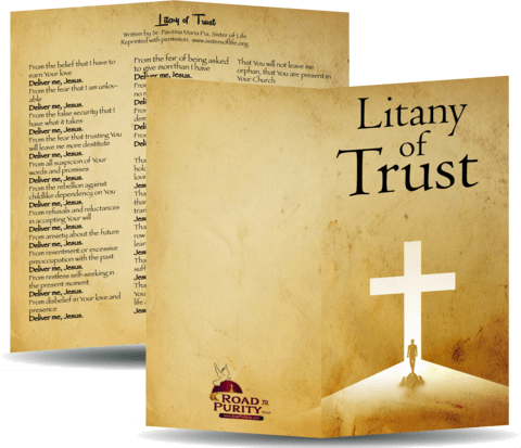 Litany of Trust Holy Card - Unique Catholic Gifts