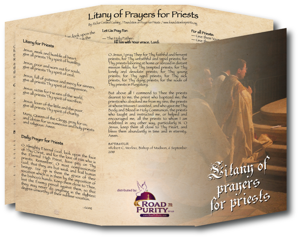 Litany of Prayers for Priests - Unique Catholic Gifts