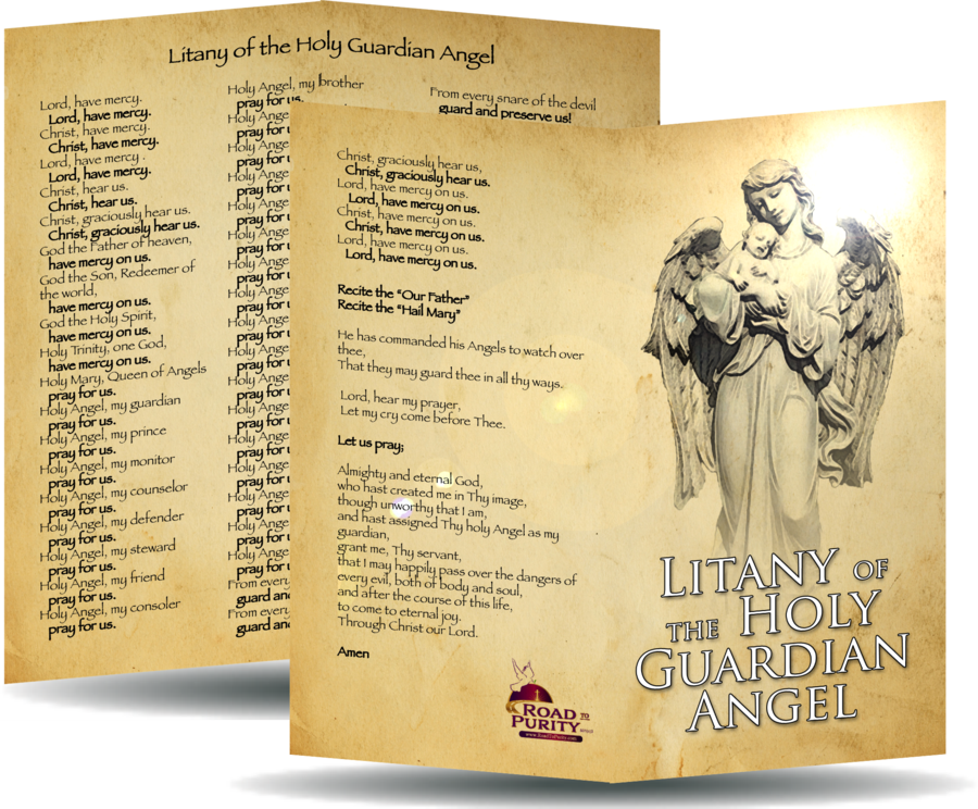 Litany of the Holy Guardian Angel Card - Unique Catholic Gifts