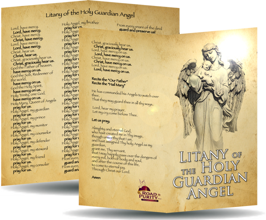 Litany of the Holy Guardian Angel Card - Unique Catholic Gifts