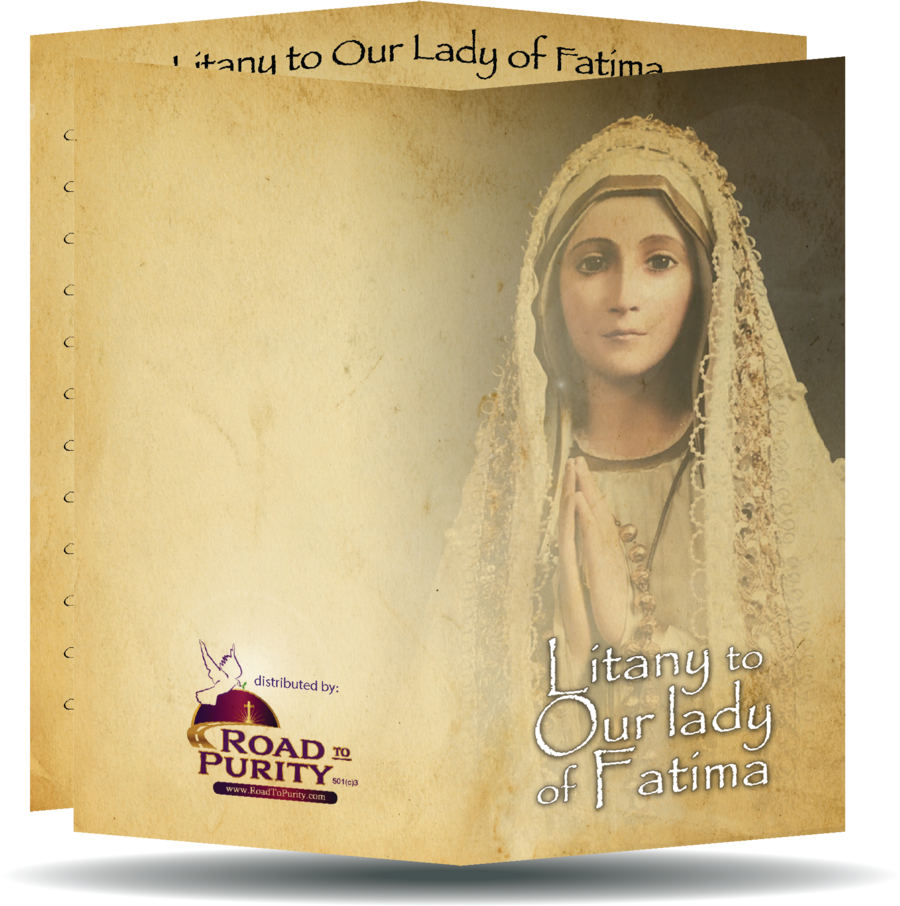 Litany to Our Lady of Fatima Holy Card - Unique Catholic Gifts