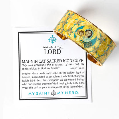 Magnificat Sacred Icon Cuff - Unique Catholic Gifts