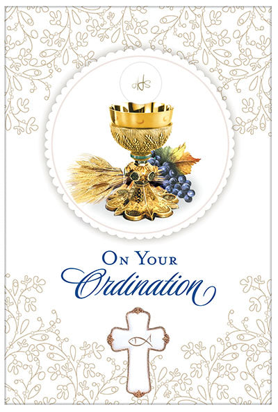 On Your Ordination Greeting Card - Unique Catholic Gifts