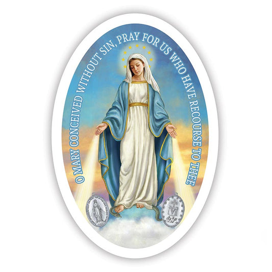 Our Lady of Grace Auto Magnet - Unique Catholic Gifts